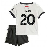 Camiseta Manchester United Diogo Dalot #20 Tercera Equipación para niños 2024-25 manga corta (+ pantalones cortos)